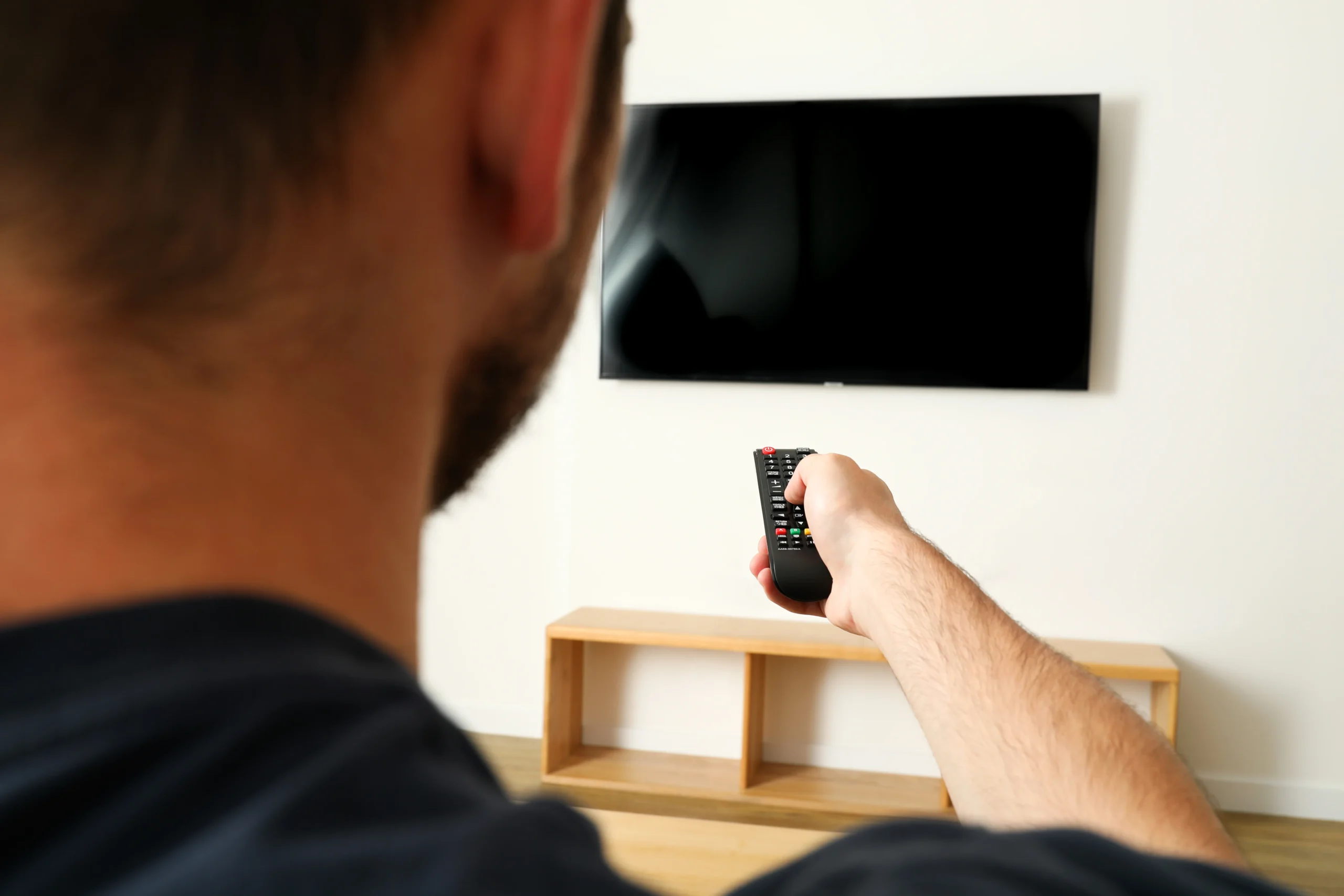 Freesat television installation in a home
